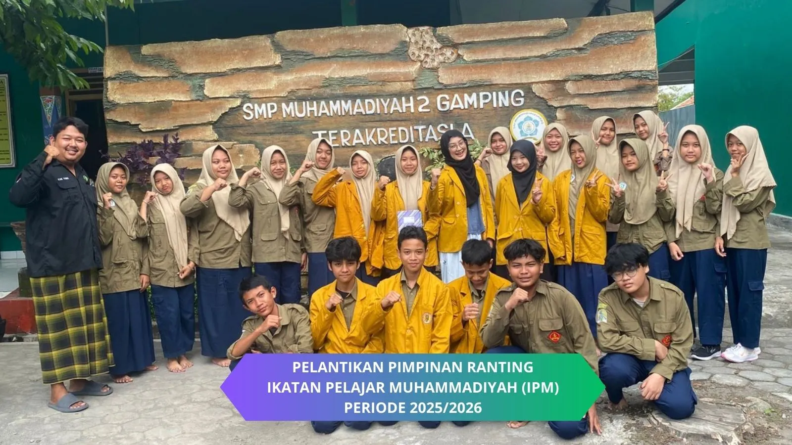 Estafet Kepemimpinan: Pelantikan PR IPM SMP Muhammadiyah 2 Gamping Periode 2025/2026