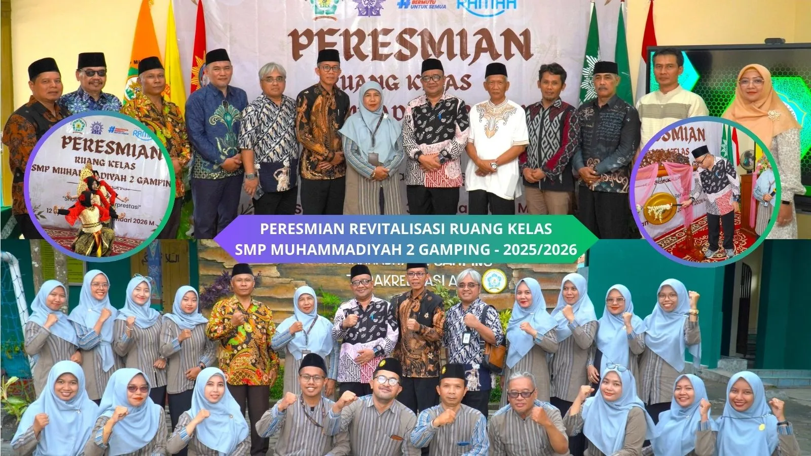 Perkuat Kualitas Pendidikan, SMP Muhammadiyah 2 Gamping Resmikan Ruang Kelas Hasil Revitalisasi