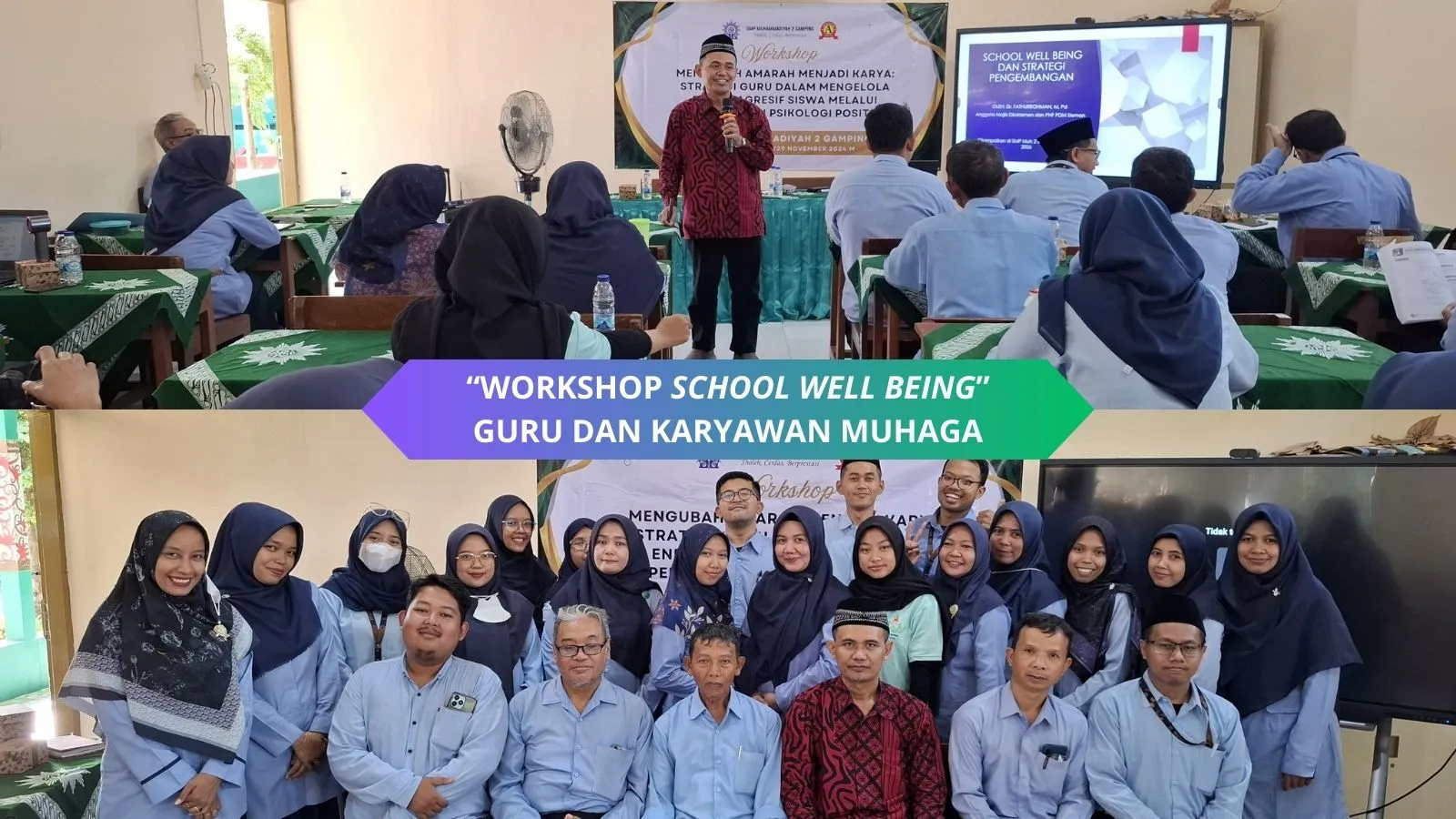 Wujudkan Sekolah Nyaman dan Bahagia, SMP Muhammadiyah 2 Gamping Gelar Workshop School Well-being