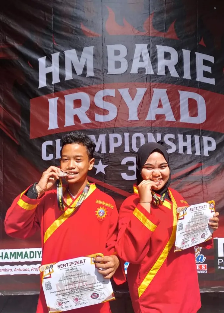 Juara 2 & 3 HM. Barie Championship 3 2025 (Vicky Dwi Kuncoro 7C, Thats Bita Humaira 8B)